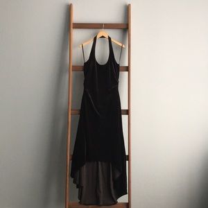 Brown Velvet David Meister Dress
